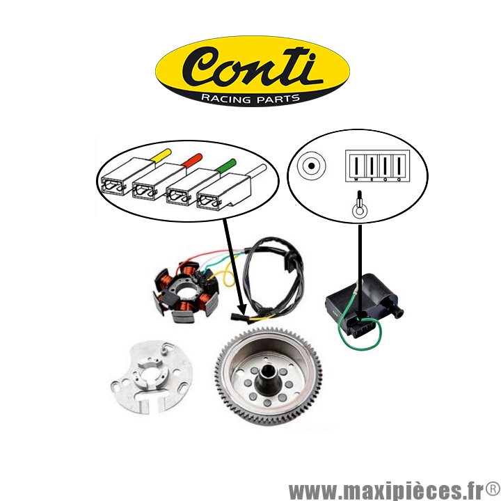 Écope Gauche Tun'R Pour Moto Derbi 50 Senda Sm Drd Avant 2005 Neuf