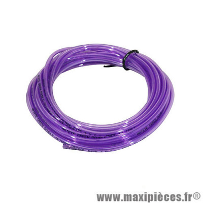 Durite double épaisseur 6.5mm Ariete violet transparent (intérieur 6.5mm par 11mm extérieur/vendu par 10 mètres) *Déstockage !