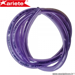 Durite double épaisseur 6.5mm Ariete violet transparent (intérieur 6.5mm par 11mm extérieur/vendu par 1 mètre) *Déstockage !