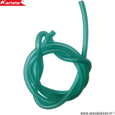 Durite double épaisseur 4mm Ariete vert transparent (intérieur 4mm par 7mm extérieur/vendu par 1 mètre) *Déstockage !