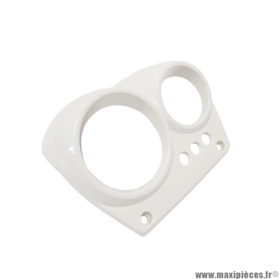 Couvre compteur blanc brillant pour scooter mbk nitro/yamaha aerox (97-2012) * Déstockage !