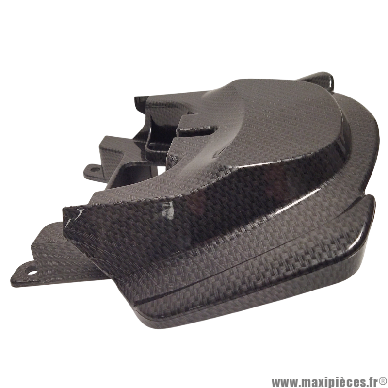 Aileron/poignée passager arrière avec feu à leds (rouge) imitation carbone gris foncé pour scooter mbk booster Yamaha bw's à partir de 2004 * Déstockage !