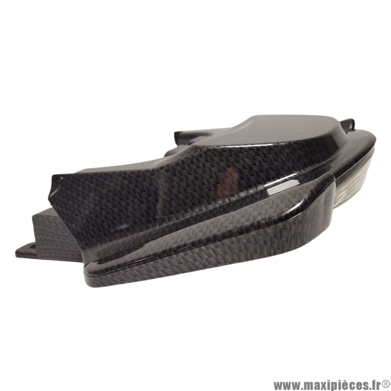 Aileron/poignée passager arrière avec feu à leds (rouge) imitation carbone gris foncé pour scooter mbk booster Yamaha bw's à partir de 2004 * Déstockage !