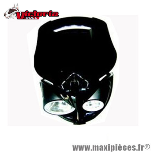 Plaque phare moto universelle halogène x2 avec fixation - Maxi Pièces 50