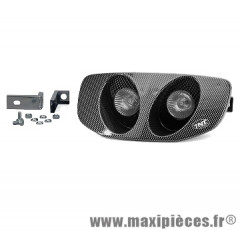 Optique 2 halogènes typhoon imitation carbone