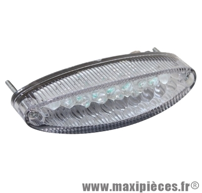 Feu à leds universel ovale 15 leds transparent