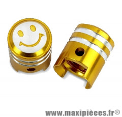 Bouchon de valve en forme de piston or (paire) *Prix discount !