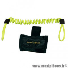Cordon de rappel pour antivol bloque disque + sacoche marque Iron-Bull * Déstockage !