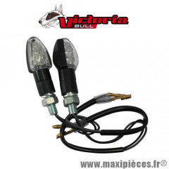 Clignotants homologué victoria bull mini arrow à led noir universel pour moto, scooter, mob, quad… *Déstockage !