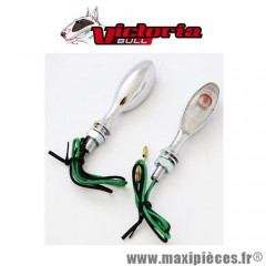 Clignotants homologué mini rider chrome victoria bull  *Déstockage !