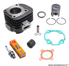Kit cylindre piston bougie cage pour ovetto mach-g jog neos aprilia sr... (type origine fonte axe 10) * Prix spécial !