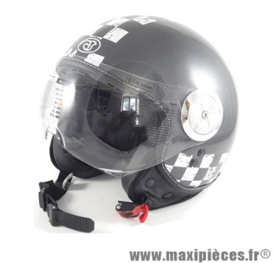 Casque bol/demi-jet Hokkey Sunset Race Taille S (55-56 cm) gris *Déstockage !