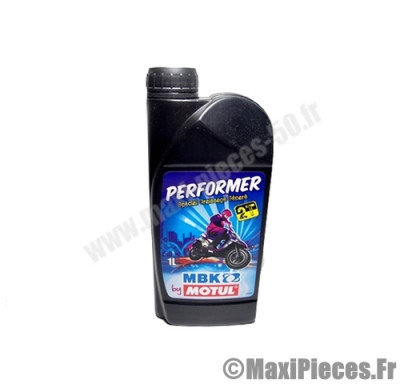 Huile semi-synthetique mbk motul performer pour tous moteurs 2 temps à graissage séparé (1Litre) *Prix discount !