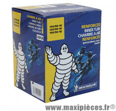 Chambre à air 18 pouces Michelin 18MGR (140/80x18 et 120+130/90x18) - renforcée pour Moto Cross