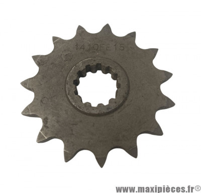 Pignon 15dts 415 pour 50 à boîte avec moteur Minarelli am6 MBK 50 X-POWER, YAMAHA 50 TZR, PEUGEOT 50 XPS, RIEJU 50 RS1 * Déstockage !