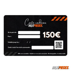 Carte cadeau Maxipièces - Valeur 150 euros