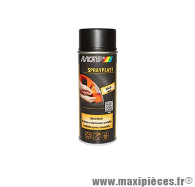 Bombe peinture motip Sprayplast Noir mat spray (400ml)