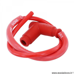 Antiparasite ngk racing compétition silicone type CR2 coudé LZ05FM 5KΩ (sans olive sur la bougie) * Prix spécial !