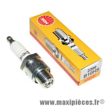 Bougie ngk b10hs pour la majorité des moteurs a refroidissement a air de configuration plus performante (bougie courte)