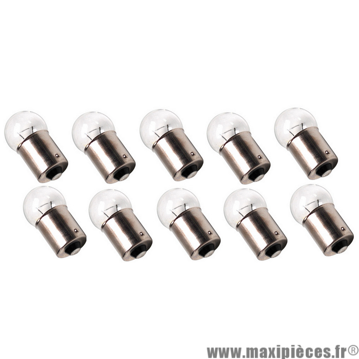 Ampoule 6V 10W blanc BA15S (Boîte de 10)