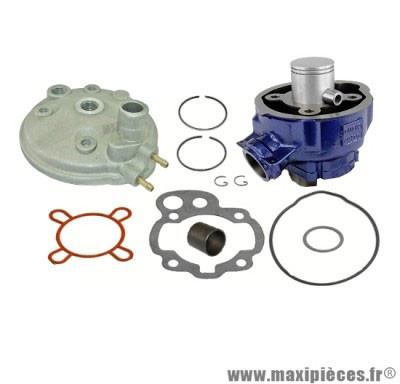 Kit haut moteur 50cc carenzi fonte cylindre piston + culasse adaptable : minarelli am6 : aprilia rs rx peugeot xps xp6 xr6 yamaha tzr dtr mbk x-limite x power ...