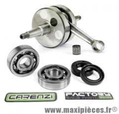 Embiellage/Vilebrequin Carenzi racing masse pleine+roulement et joint spi pour moteur Derbi euro 2 (EBE050) senda x-race x-treme drd sm gilera gsm gpr