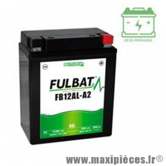 Batterie gel FB12AL-A2 12V 12 AH (équivalente à une YB12AL-A2) prêt à l'emploi sans entretien (dimension: Lg134 L80 H160)