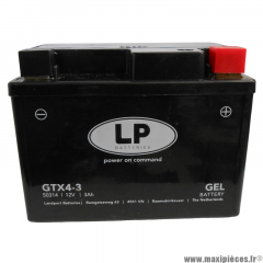 Batterie SHIDO LTX7A-BS 12V 2,4AH LITHIUM pour moto, mécaboite, scooters