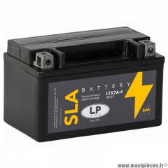 Batterie Landport (50615) LTX7A-4 12v 6AH CCA 105 sans entretien SLA / technologie agm (Livré sans acide a faire remplir par un professionnel