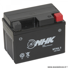 Batterie 12V/5ah YT4A-3 AGM sealed FA sans entretien gel prêt a l'emploi pour tous type de scooters/moto/quad et autre (dimension lg114xl71xh86)