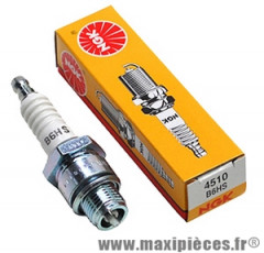 Bougie NGK B6HS (bougie courte) pour moto, scooter, cyclomoteur (Peugeot 103) * Prix spécial !