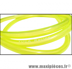 Durite d'essence jaune fluo transparente Voca racing (extensible Ø intérieur 5mm par 8mm extérieur/vendu par 1 mètre)