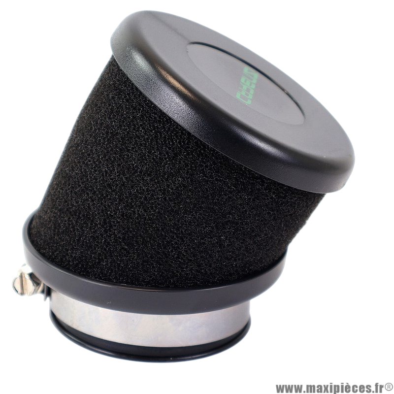 Filtre à air Carenzi mousse incliné alvéolée diamètre connexion 49-50mm Spécial Carburateur PWK de 21 à 34mm * Prix spécial !