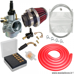 Pack carburation racing PHVA 17,5 universel pour moto 50 à boite scooter cyclomoteur * Prix spécial !