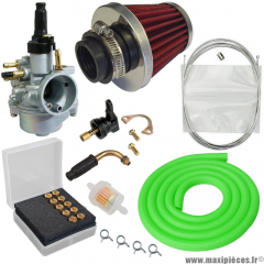 Pack carburation racing PHVA 17,5 universel pour moto 50 à boite scooter cyclomoteur * Prix spécial !