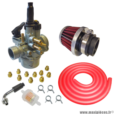 Pack carburation racing PHVA 17,5 pour moto 50 à boite scooter cyclomoteur et autres * Prix spécial !