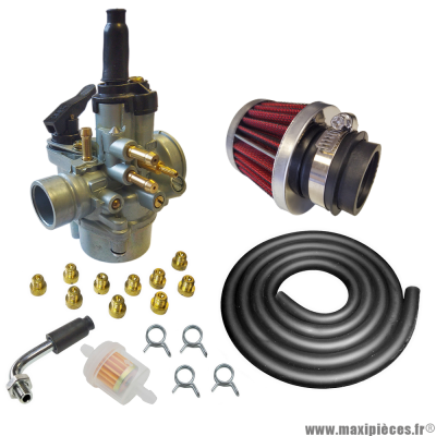 Pack carburation racing PHVA 17,5 pour moto 50 à boite scooter cyclomoteur et autres * Prix spécial !