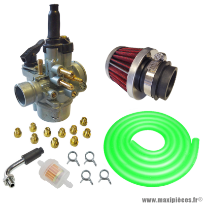 Pack carburation racing PHVA 17,5 pour moto 50 à boite scooter cyclomoteur et autres * Prix spécial !