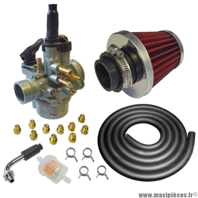 Pack carburation racing PHVA 17,5 pour moto 50 à boite scooter cyclomoteur et autres * Prix spécial !