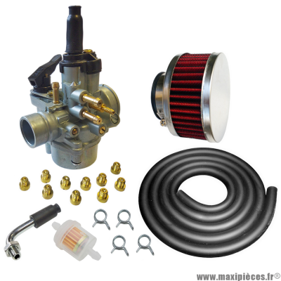 Pack carburation racing PHVA 17,5 pour moto 50 à boite scooter cyclomoteur et autres * Prix spécial !