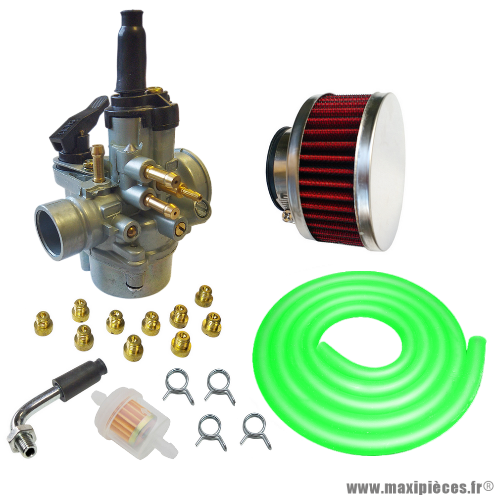 Pack carburation racing PHVA 17,5 pour moto 50 à boite scooter cyclomoteur et autres * Prix spécial !