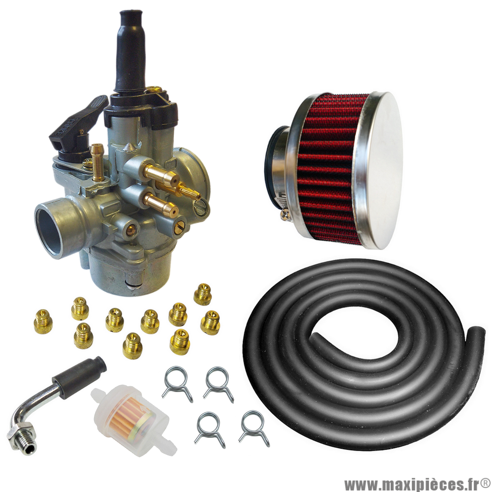 Pack carburation racing PHVA 17,5 pour moto 50 à boite scooter cyclomoteur et autres * Prix spécial !