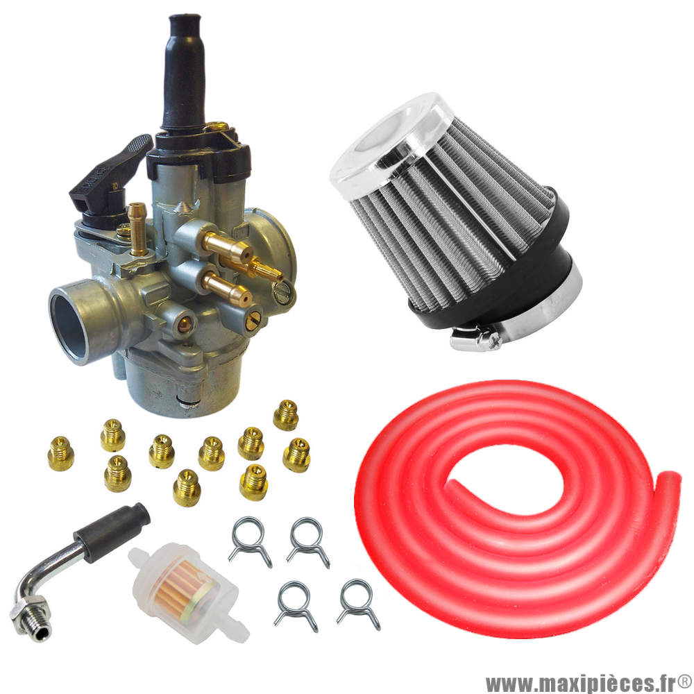 Pack carburation racing PHVA 17,5 pour moto 50 à boite scooter cyclomoteur et autres * Prix spécial !