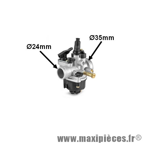 Carburateur phva 17,5 avec starter à gâchette et 6 gicleurs pour scooter, mécaboite, cyclomoteur et autres * Prix spécial !