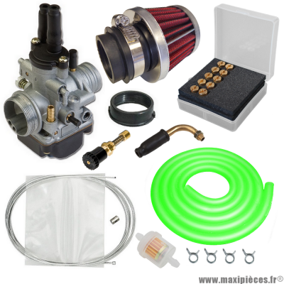 Pack carburation racing PHBG 21 universel pour moto 50 à boite scooter cyclomoteur * Prix spécial !