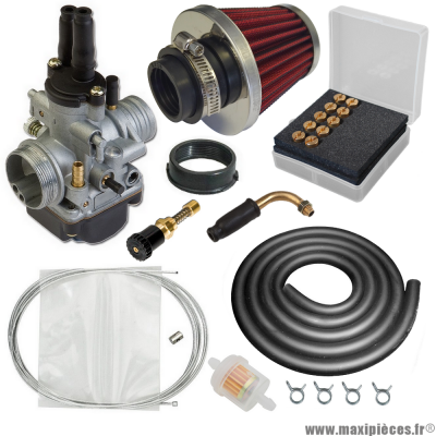 Pack carburation racing PHBG 21 universel pour moto 50 à boite scooter cyclomoteur * Prix spécial !