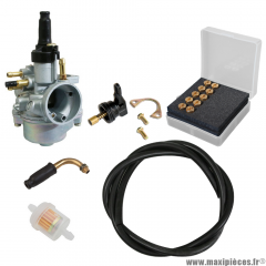 Pack carburation PHVA 17,5 universel + 10 gicleurs pour moto 50 à boite scooter cyclomoteur * Prix spécial !