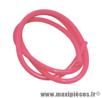 Durite d'essence Ø5mm rose (1 mètre) pièce pour Scooter, Mécaboite, Mobylette, Maxi Scooter, Moto, Quad