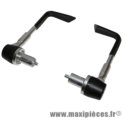 Protège mains universel type moto GP alu argent Ø14 et Ø17
