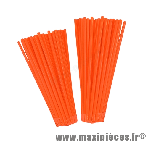 Couvre rayons orange pour jante moto 19 et 21 pouces